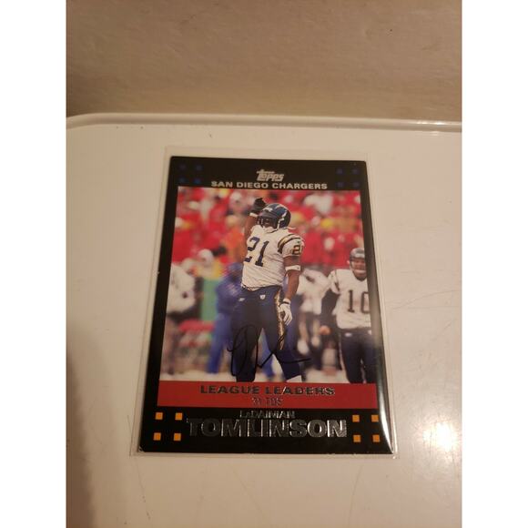 LaDainian Tomlinson 2007 Topps #404 - League Leaders - San Diego Chargers - NFL - Picture 1 of 5